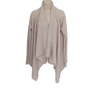 Cashmere Beige Draped Womens sweater Sz M Vince